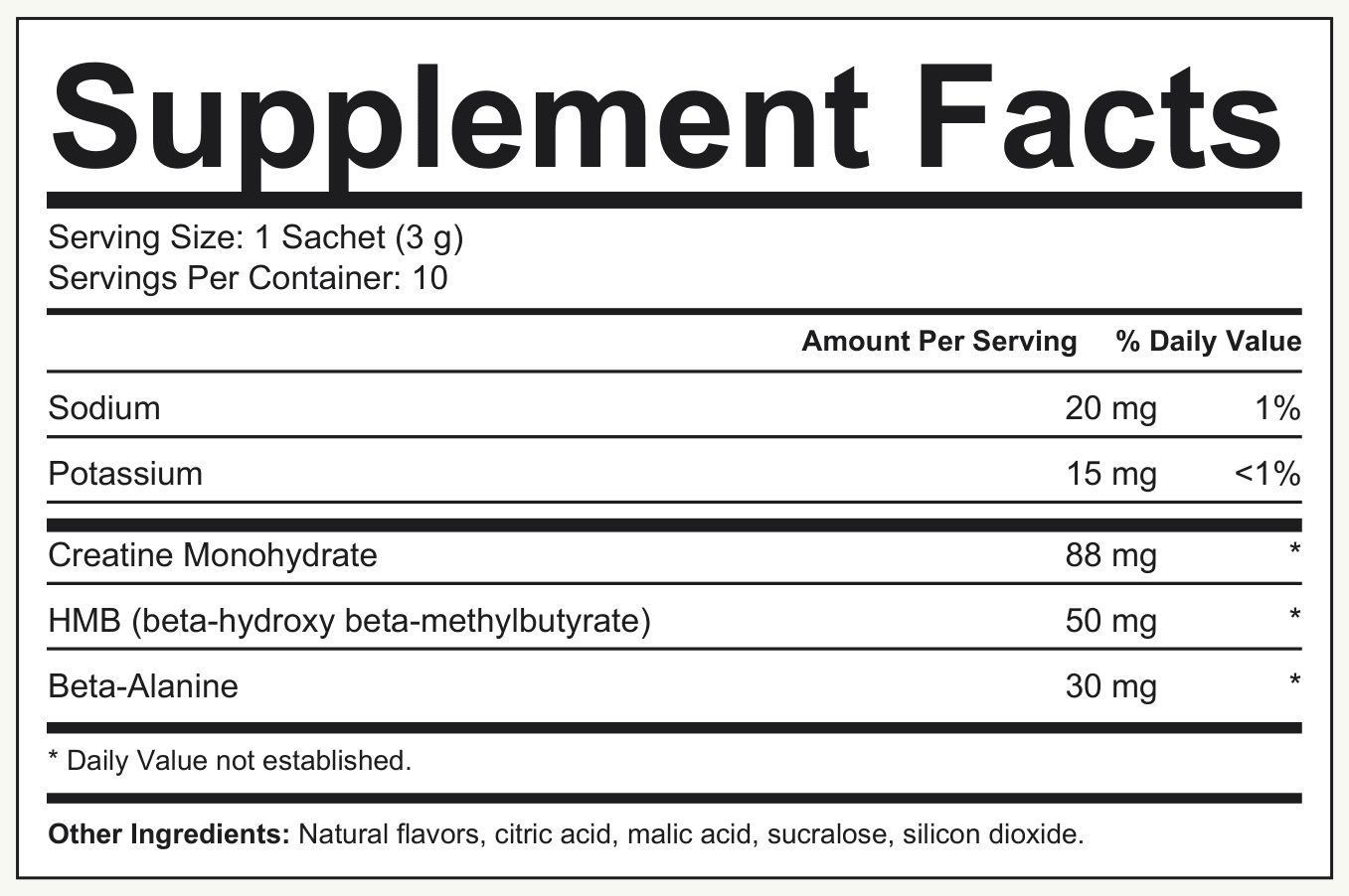 Supplement Facts Creatine