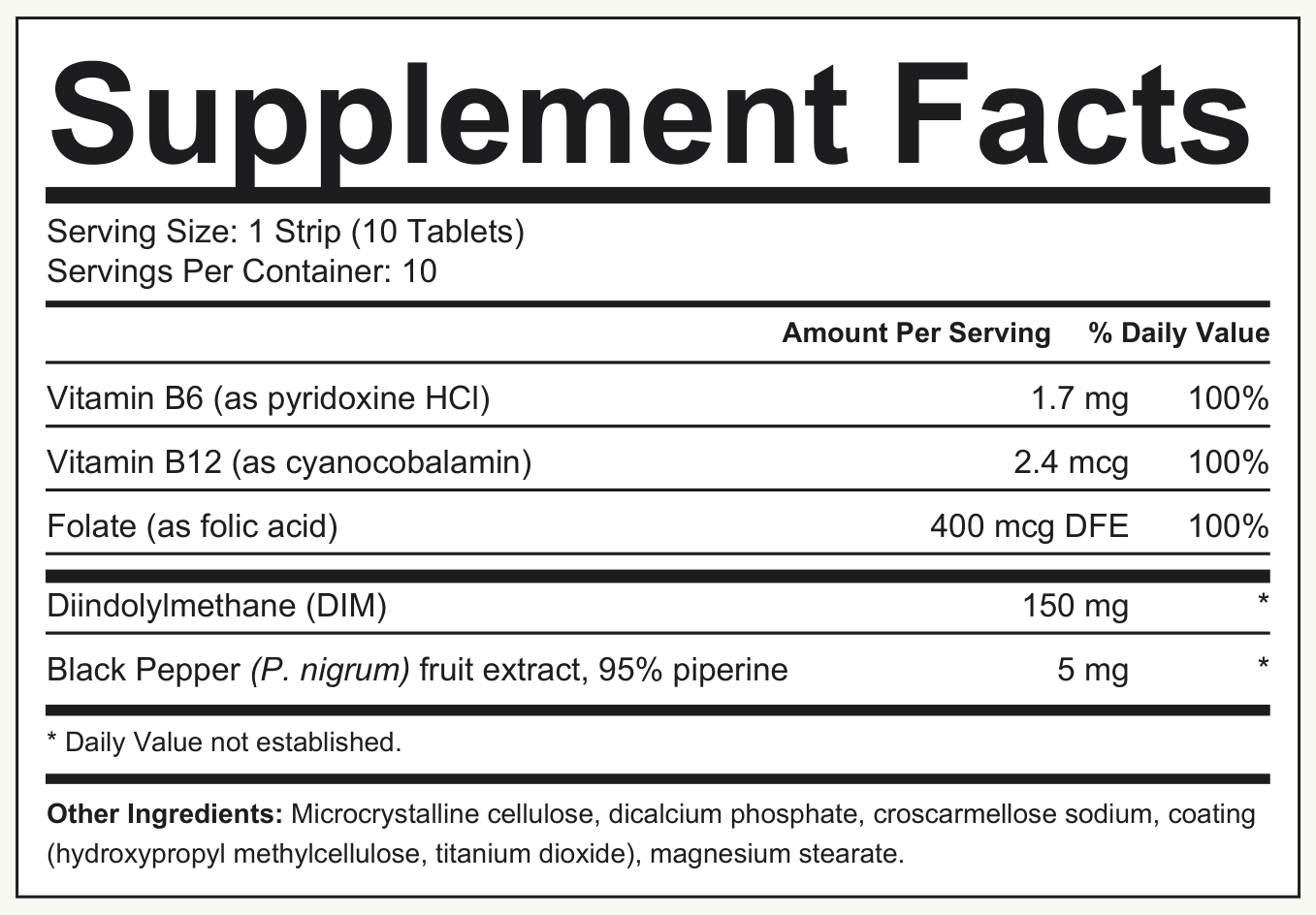 Supplement Facts DIM